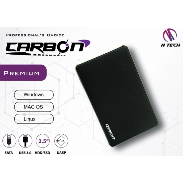 Carbon Hdd Casing 2.5″ Sata Usb 3.0 - Image 2