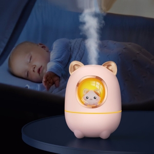 Cartoon Kitty Ultrasonic Air Humidifier USB Aroma Essential Oil Diffuser With LED Light