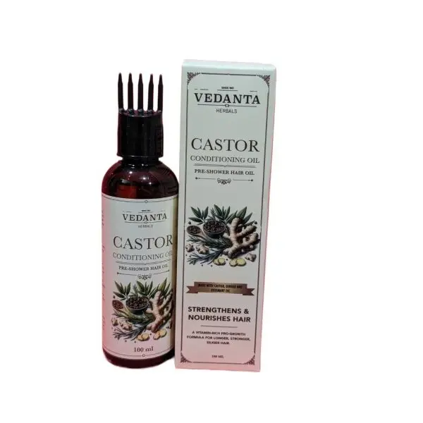 Castor Conditioning Oil Pre-Shower Hair Oil Vedanta Herbal's 100 ML - Image 2
