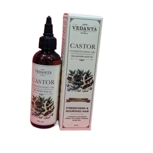 Castor Conditioning Oil Pre-Shower Hair Oil Vedanta Herbal's 100 ML