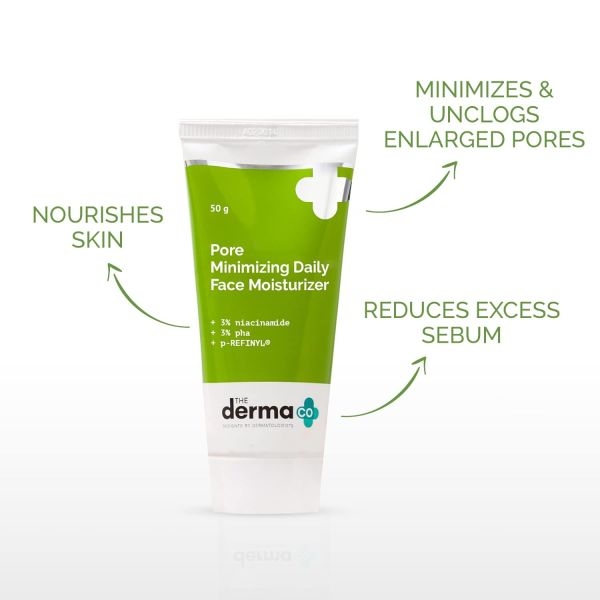 The Derma Co Pore Minimizing Daily Face Moisturizer with 3% Niacinamide 3% PHA and p-REFINYL for Open Pores - 50 g - Image 3