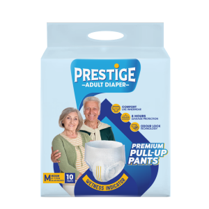 Prestige Adult Pant Style Diaper - Medium | Pack of 10Pieces