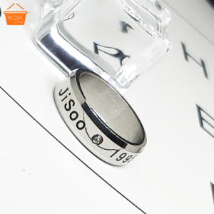 KOJA KPOP BlackPink Finger Ring Member Name and Birthday Engraved Ring