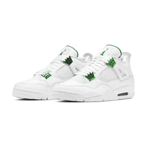 Jordan 4 Retro Metallic Green With Back Metallic Logo for Men - Fashion | Shoes for Men | Jordan for Men