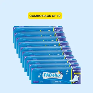 PADelux Sanitary Pads Cottony Soft 240 mm-6 Pads (pack of 10)
