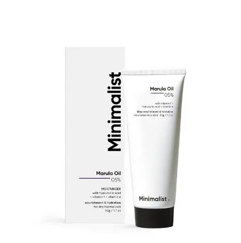 Minimalist Marula Oil 5% Face Moisturizer For Dry Skin 50gm
