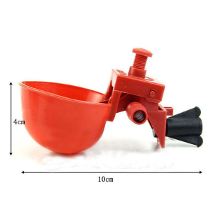 2 Pcs Red Cup Drinkers For Any Kinds Of Birds