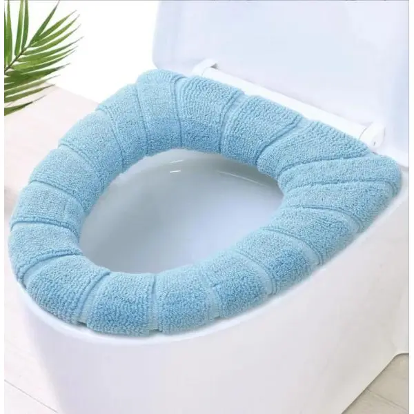 Toilet Seat Washable Soft Warmer Toilet Seat Cover Toilet Seat Cushion Mat Toilet Seat Lid Cover Pads Easy Installation & Cleaning - Image 3