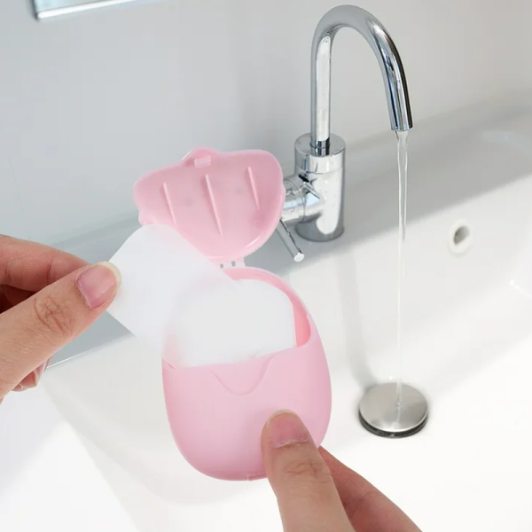 50Pcs Portable Disposable Cartoon Paper Soaps - Image 4