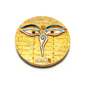 Ceramic Refrigerator Magnet (Buddha Eyes CFM41)