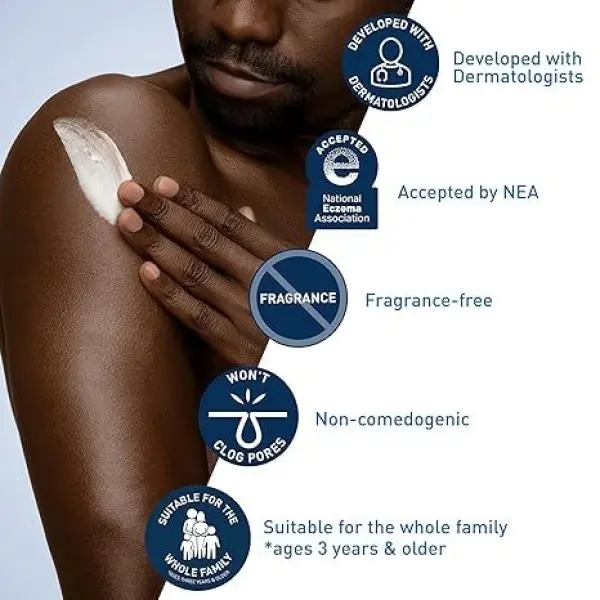 CeraVe Moisturizing Cream For Face And Body , Cera Ve Hydrating Moisturizer For Normal To Dry Skin 236 ML - Image 3