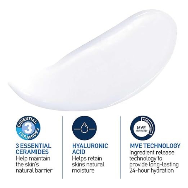 CeraVe Moisturizing Lotion for Dry Skin , Cera Ve Body Lotion And Facial Moisturizer , Gentle for All Skin Types 236 ML - Image 4
