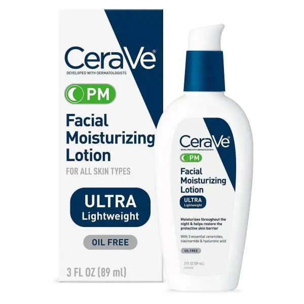 CeraVe Pm Facial Moisturizing Lotion Ultra Light Weight - 89 Ml - Image 3