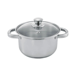 CG 16cm 2Ltr Belly Casserole With Glass Lid