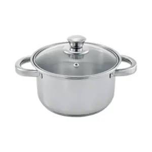CG 16cm 2Ltr Belly Casserole With Glass Lid