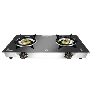 CG 2 Burner Tempered Glass Gas Stove