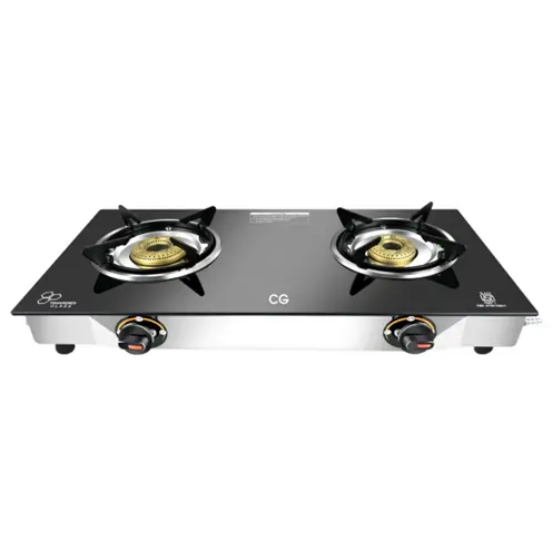 CG 2 Burner Tempered Glass Gas Stove
