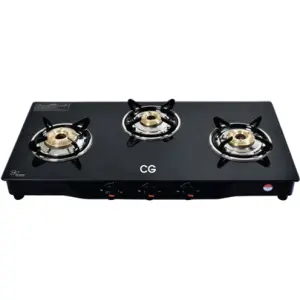 CG 3 Burner Tempered Glass Gas Stove
