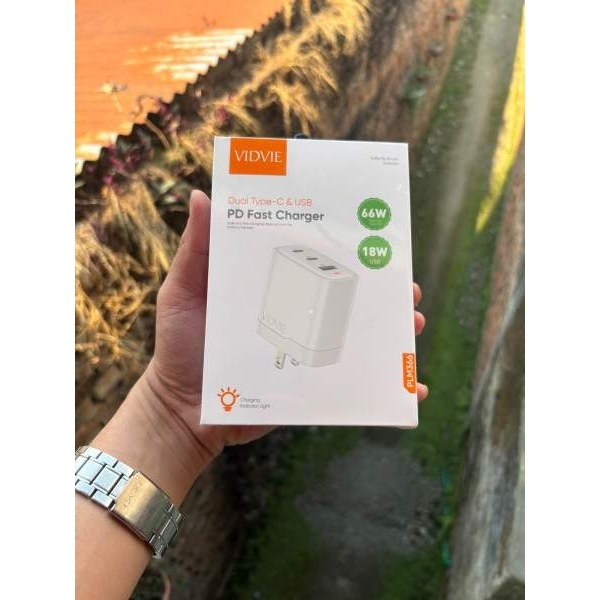 Charge Faster. Live Smarter.
VIDVIE PLM366 — 66W Dual Type-C & USB PD Fast Charger - Image 3