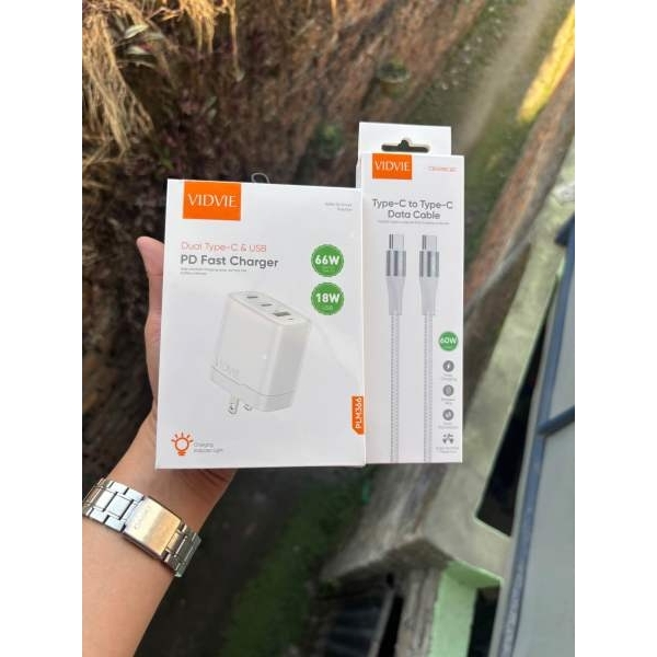 Charge Faster. Live Smarter.
VIDVIE PLM366 — 66W Dual Type-C & USB PD Fast Charger - Image 4