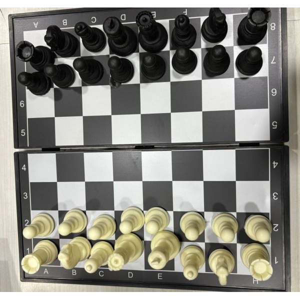 Chess pieces Medium size Black and white - Image 4