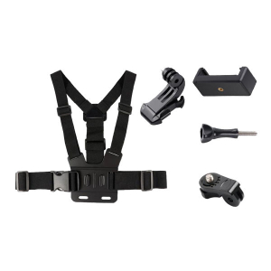 Chest Mount Harness Elastic Camera Vest Strap With 3 Way Adjustment