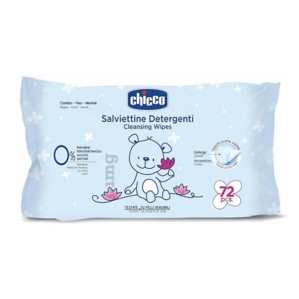 Chicco 12 Pc X Baby Wipes W/O Cover, 72 Pieces - Image 3