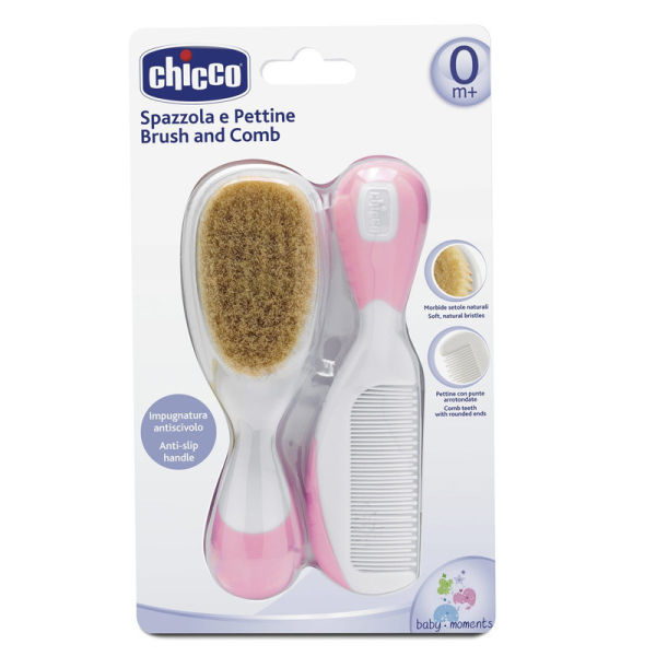 Chicco Brush And Comb Pink - Image 2