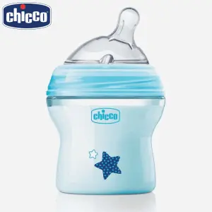 Chicco Natural Feeling Regular Flow Feeding Bottle Blue 150ml 0M+