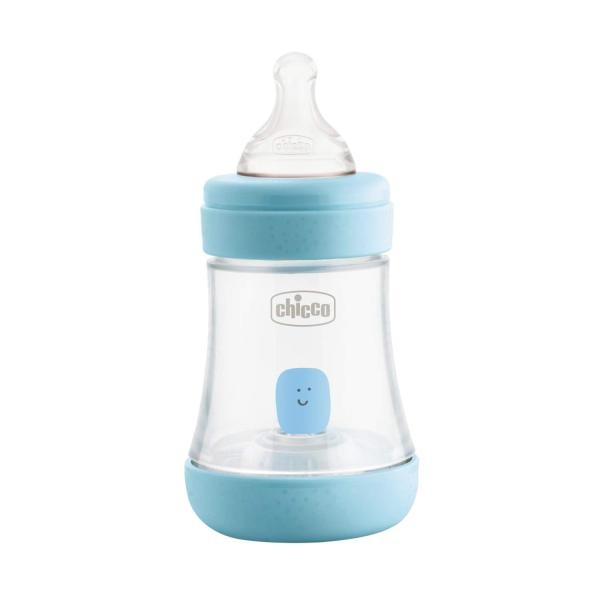Chicco Perfect 5 150ml Biofunctional Feeding Bottle, Advanced Anti-Colic System, BPA Free, Hygienic Silicone Teat (Blue) - Image 2