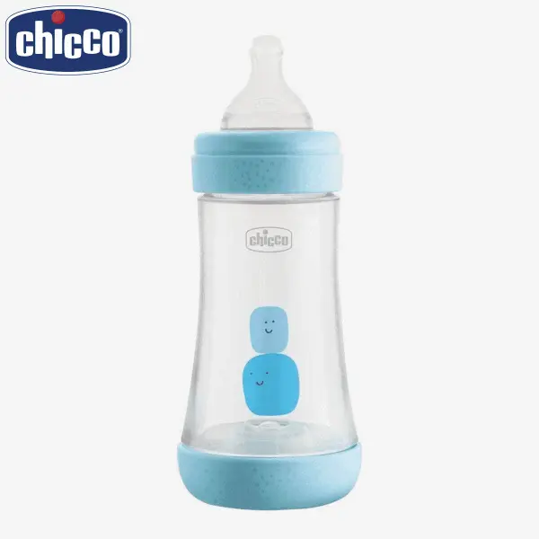 Chicco Perfect 5 240ml Biofunctional Feeding Bottle, Advanced Anti-Colic System, BPA Free, Hygienic Silicone Teat (Blue) - Image 5