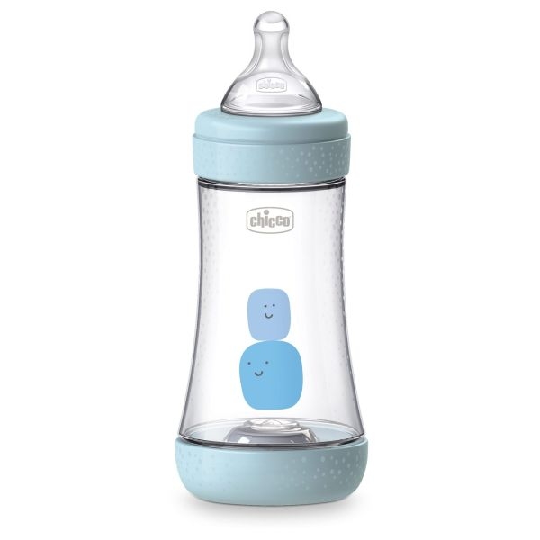 Chicco Perfect 5 Plastic Bottle with Silicone Teat 2m+ 240ml - Image 3