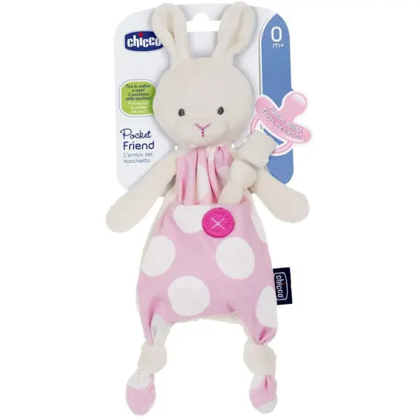 Chicco Pink Soother Holder Pocket Friend - Image 2