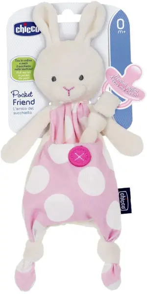 Chicco Pink Soother Holder Pocket Friend