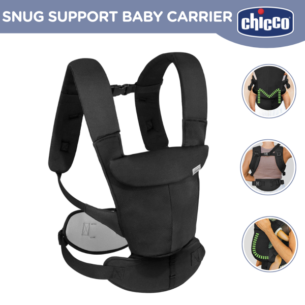 CHICCO SNUG SUPPORT BABY CARRIER BLACK - Image 2