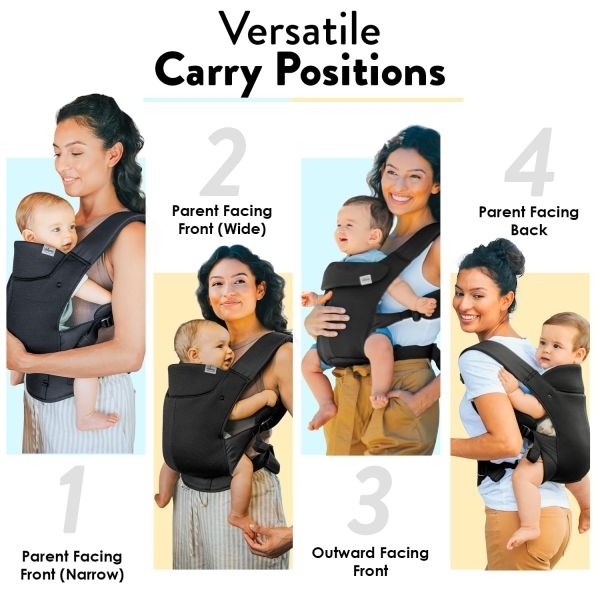 CHICCO SNUG SUPPORT BABY CARRIER BLACK - Image 4