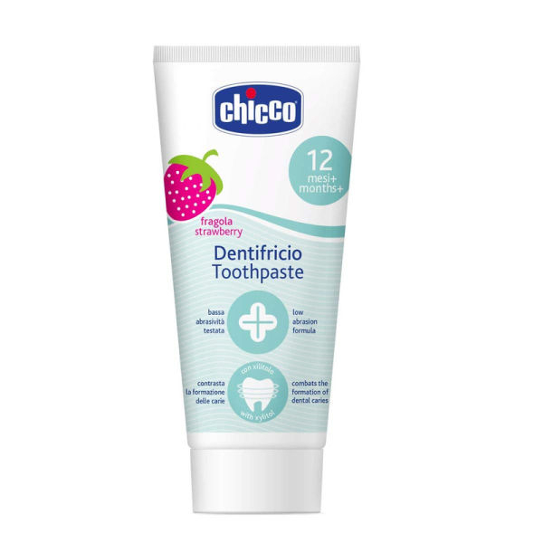 Chicco Toothpaste Strawberry 12M+ No Fluoride - Image 3