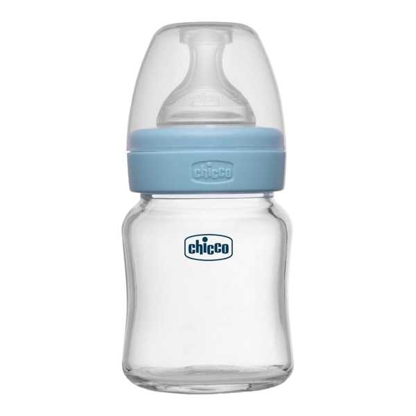 Chicco Well-Being Glass Feeding Bottle (120ml, Slow Flow) - Image 3