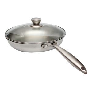 Chrome Color Tanani 3 Ply Stainless Steel Fry Pan