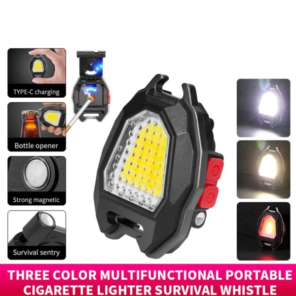 Cigarette Lighter Mini Flashlight Strong Magnet USB Rechargeable - Image 2