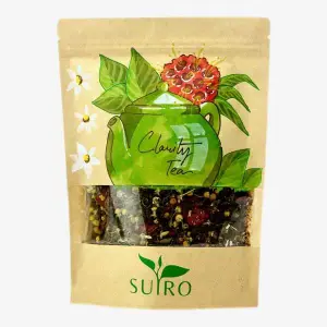 Clarity Herbal Tea For Weight Loss, Heart Health, Healthier Skin, Increase Immunity, Reduces Inflammation, And Detoxification  - 65GMS Kraft Pack - Suiro Teas