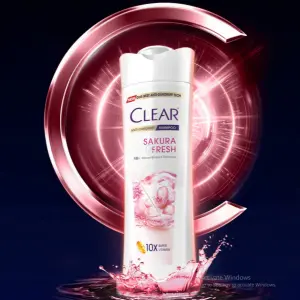 CLEAR Sakura Fresh Anti-Dandruff Shampoo Made In Thailand