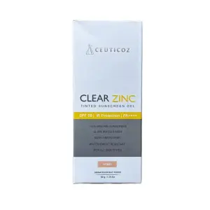 Clear Zinc Tinted Sunscreen Gel SPF 50 PA++++ (Ivory) 50gm