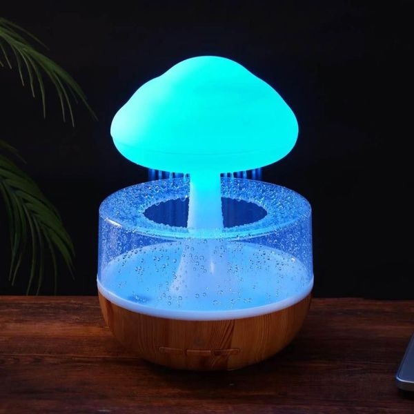 Cloud Rain Cute Water Drop LED Night Light For Anxiety and Stress Relief - Image 2
