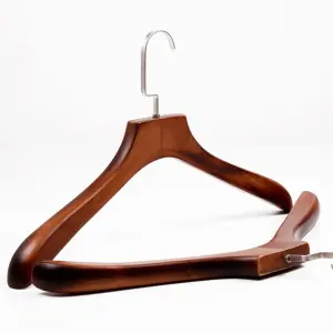 Coat Hangers Vintage Fancy Wooden Hanger with Wide Shoulder for Coats Clothes and Garment By All Sangam Tailors