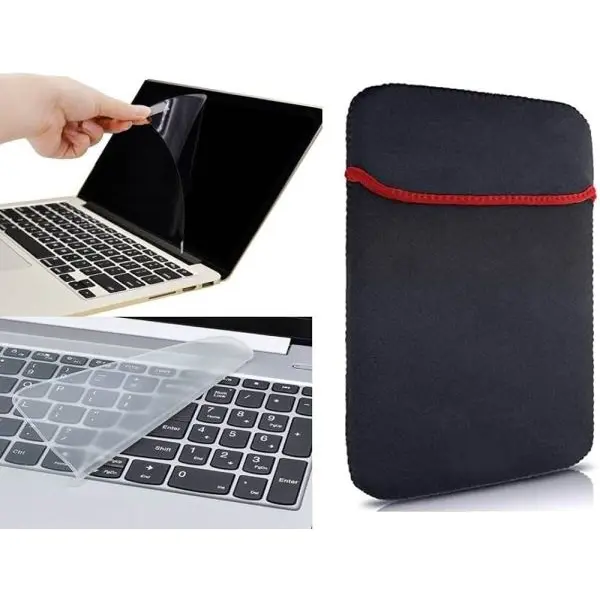 Combo Of Screen Guard + Keyboard Guard + Inner Bag For 14.6" Laptop - Image 3
