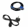 Combo Of Vga And Power Cable For Computer Cpu Monitor Cable