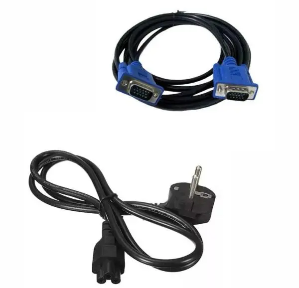 Combo Of Vga And Power Cable For Computer Cpu Monitor Cable