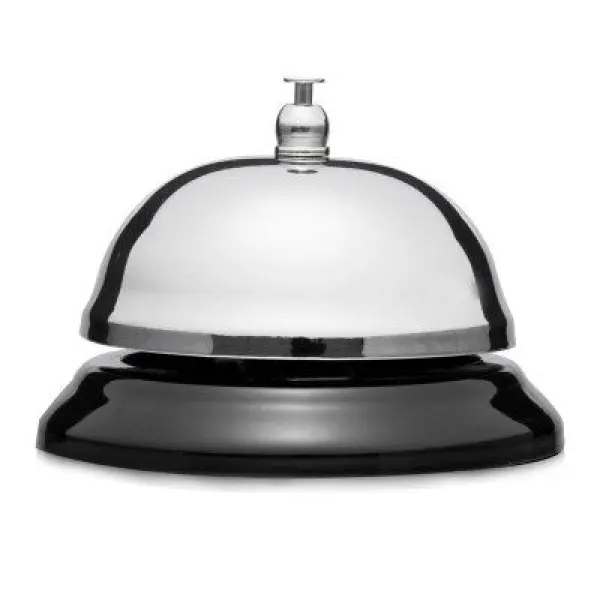 Comix Call Bell Hand Ring Bell / Dining Table Bell/ Restaurant Bell Silver B4001 By Mitrata - Image 3