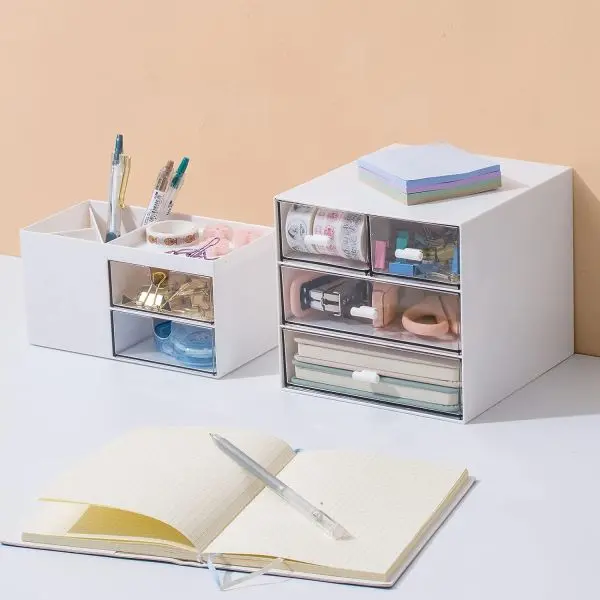 Comix Desk Organizer with Drawer, Desk Storage Box with 4 drawers By Mitrata - Image 5